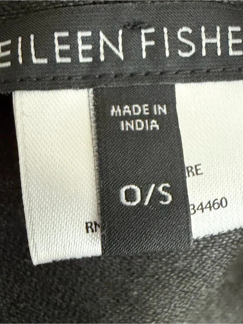 Eileen Fisher 50% Silk 50% Cashmere Reversible Gray Black Wrap Scarf Shawl